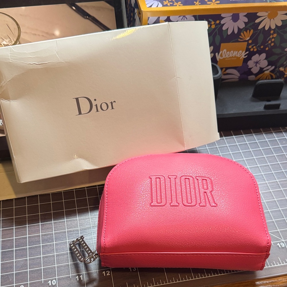 Dior Vibrant Pink Cosmetic Case